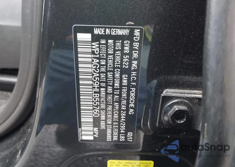 2017 Porsche Macan Gts z USA, uszkodzony, nr VIN WP1AG2A59HLB55760